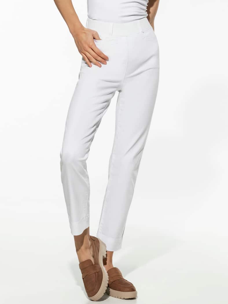 7/8 Dynamic Schlupfjeans Weiß