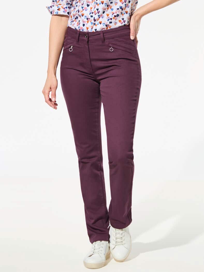 Powerstretch-Baumwollhose Cassis