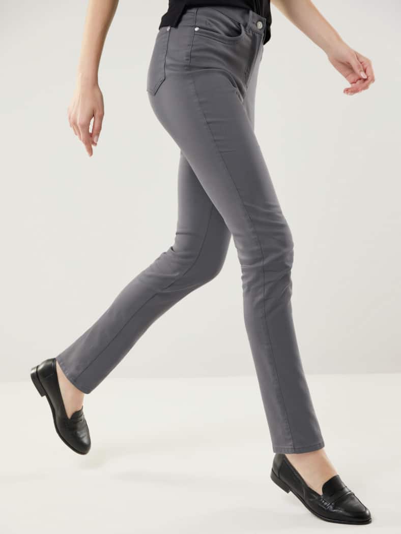 Extraglatt Baumwollhose Feminine F Anthrazit