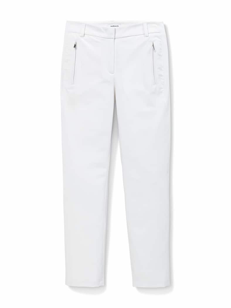 7/8-Cityhose Baumwollmix Weiß