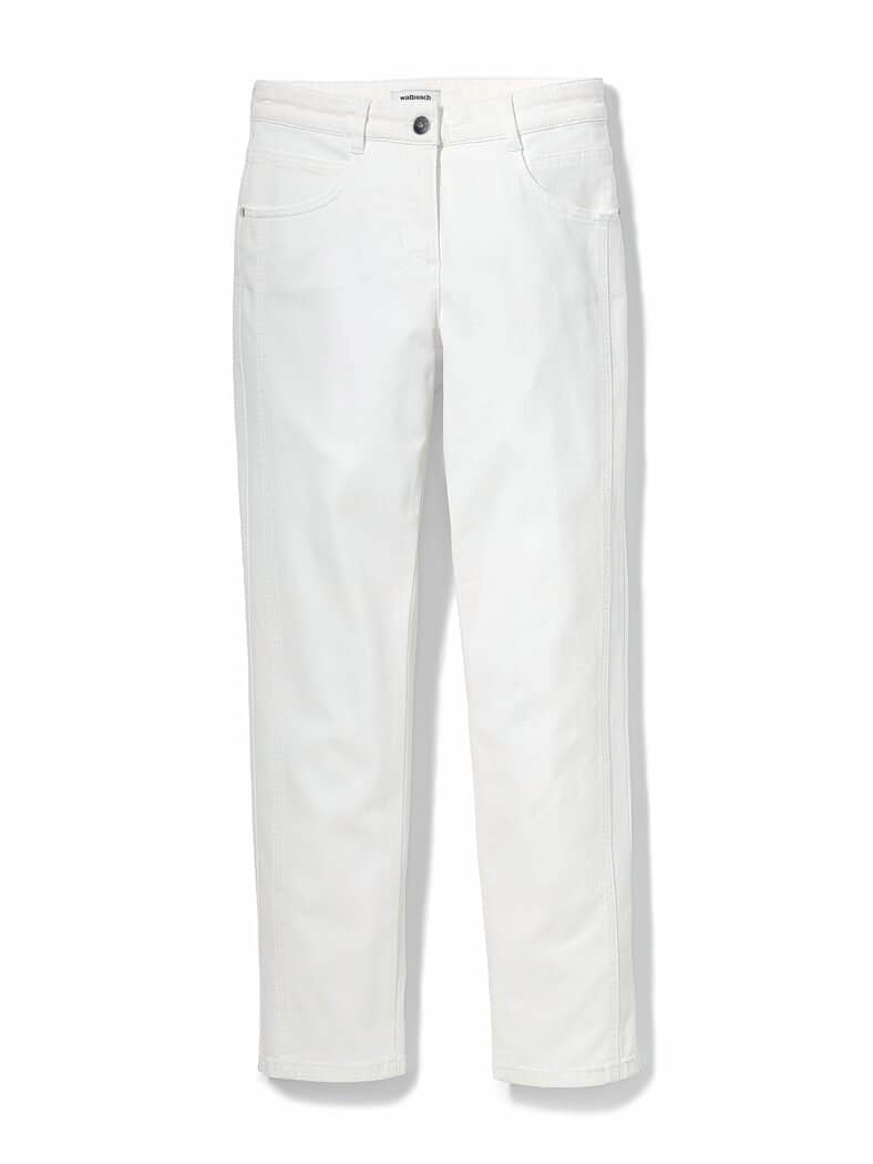 7/8-Baumwollhose Figurwunder FF Weiß