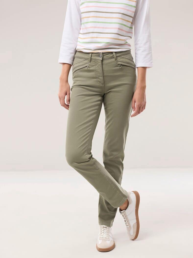Powerstretch-Baumwollhose Khaki