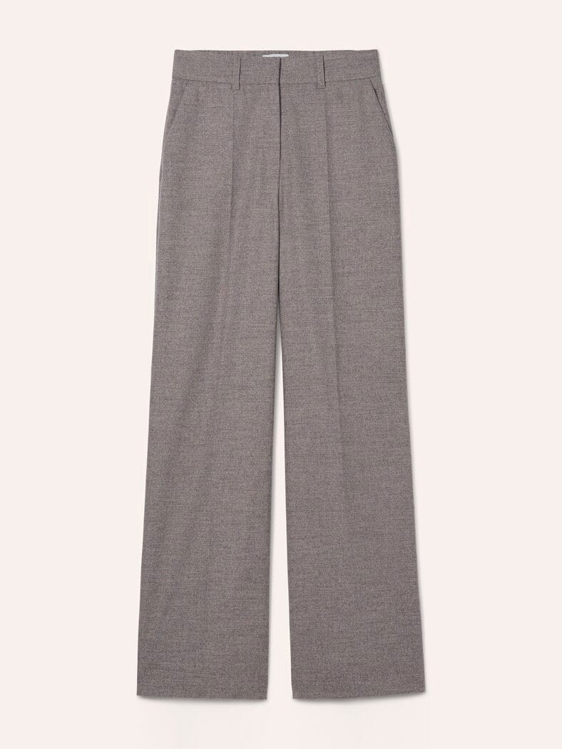 Marlene Hose aus Premium Flanell Kiesel