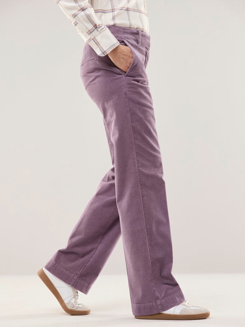 Marlene Hose aus weichem Cord Mauve