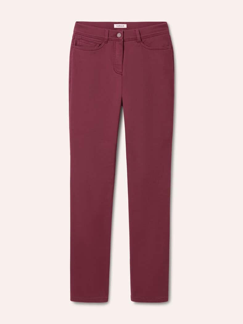 2-in-1-Extraglatt-Thermohose Merlot