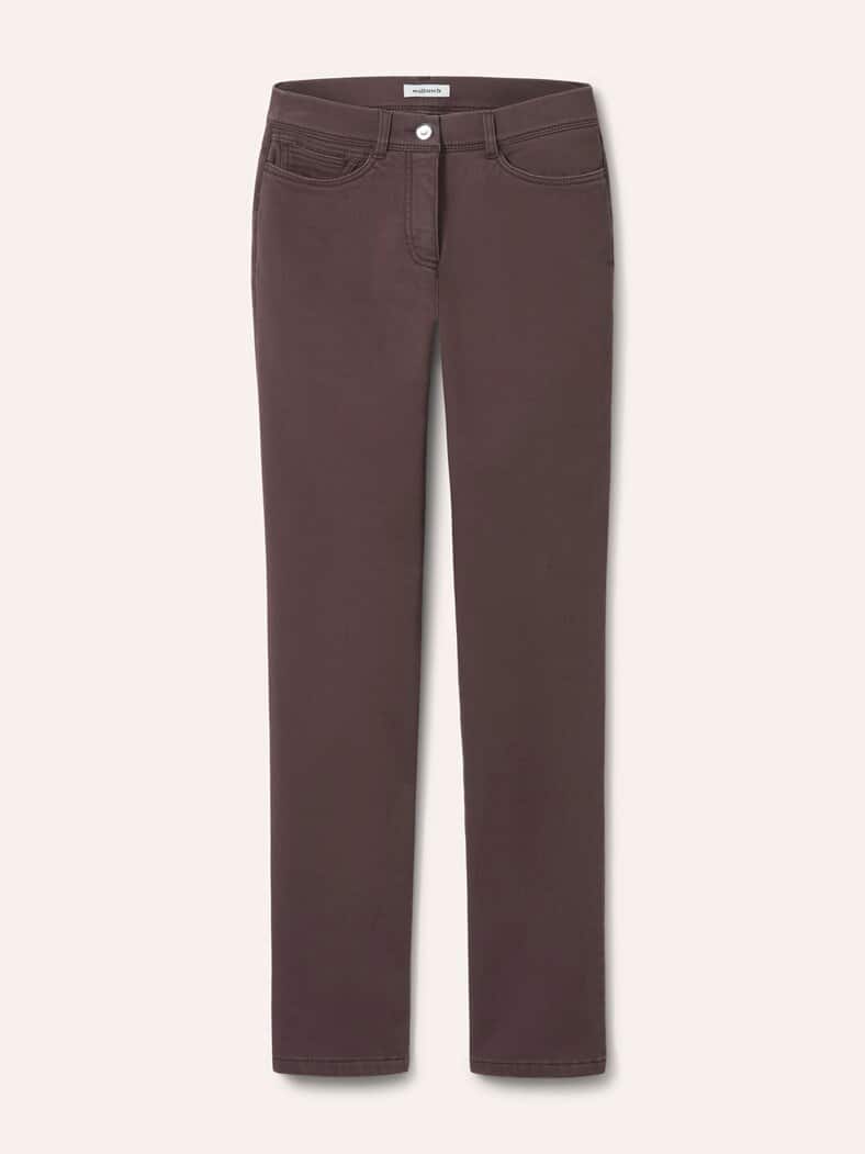 2-in-1-Extraglatt-Thermohose Kaffee