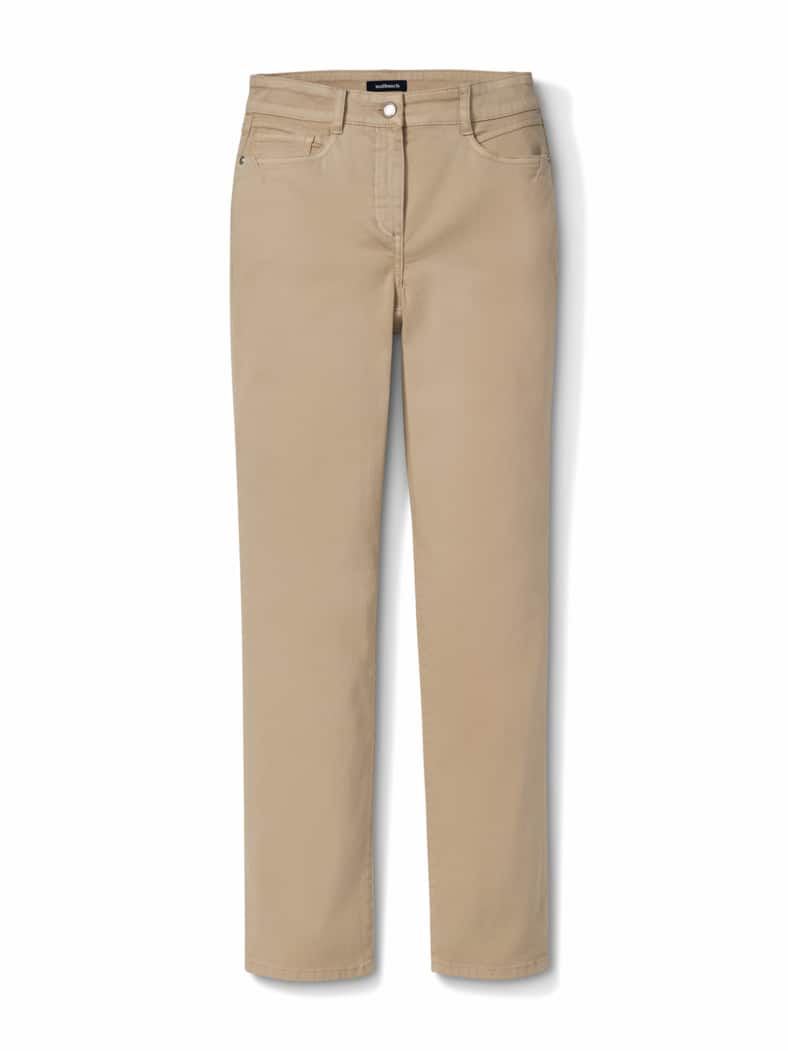 Five Pocket Highstretch-Denim Safaribeige