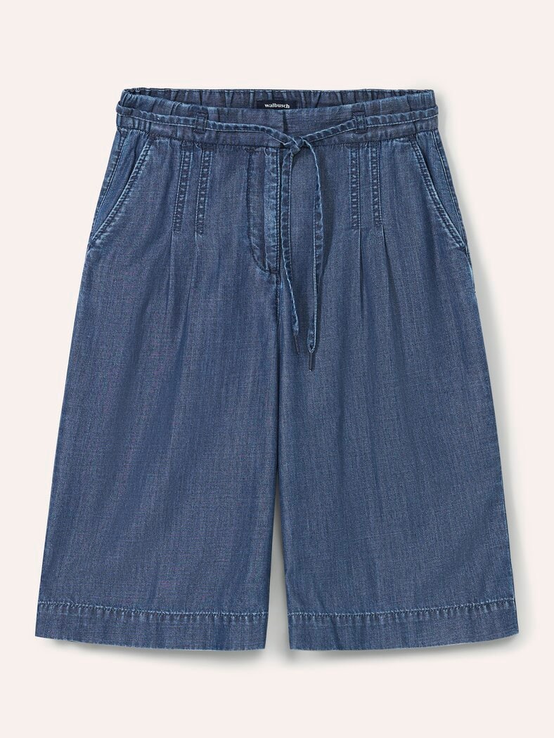 Bermudas aus Denim Medium Blue