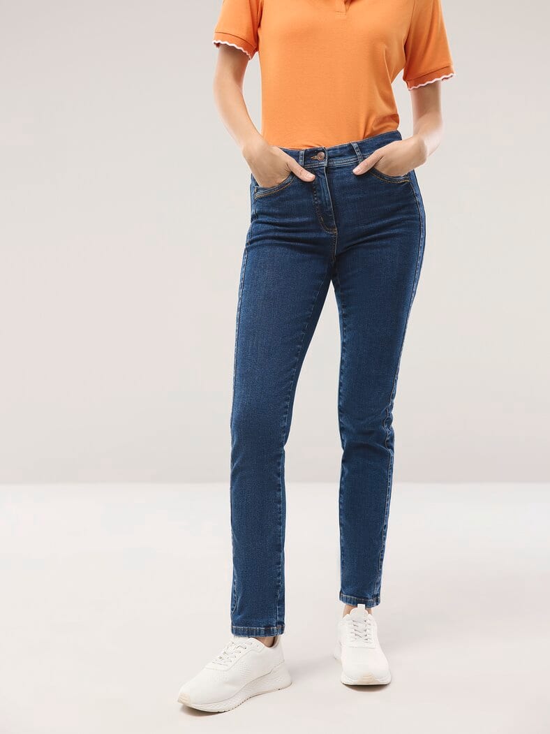 Passform-Jeans Slim Fit Blue Stoned