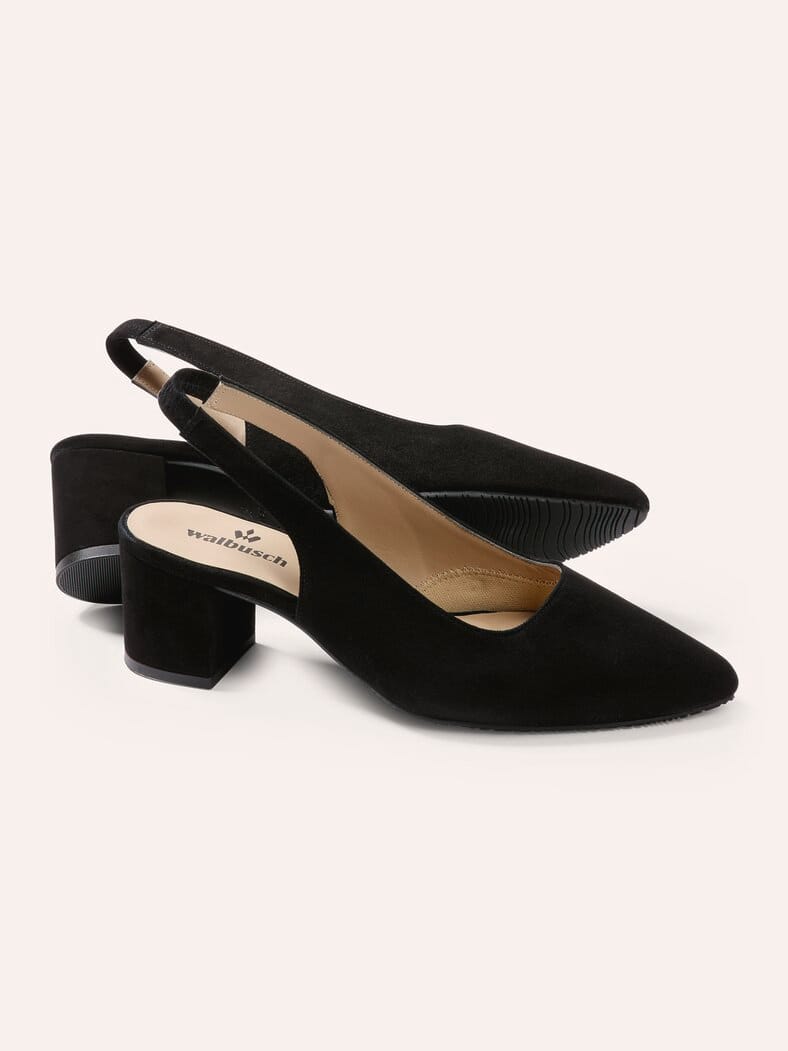 Soft Sling Pumps Schwarz