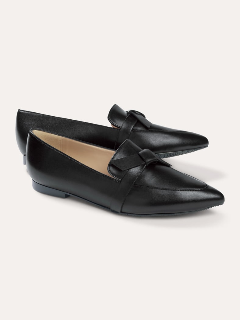 Soft Loafer mit Schleife Schwarz