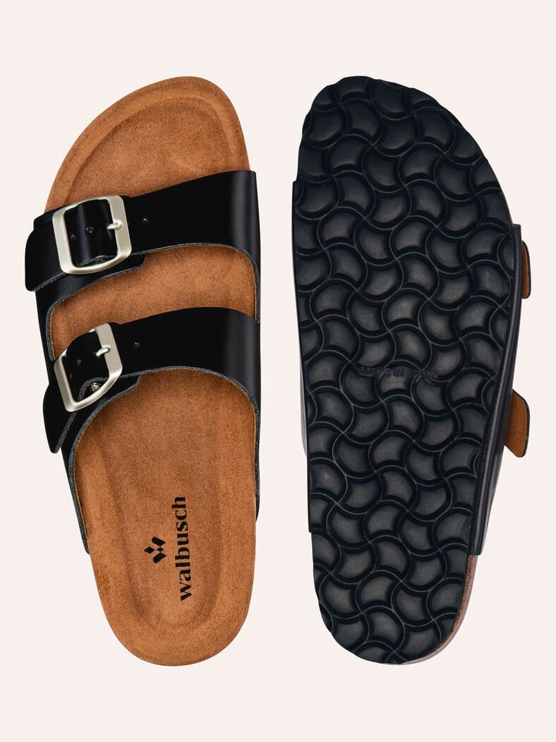 Komfort Sandale Softfußbett Schwarz