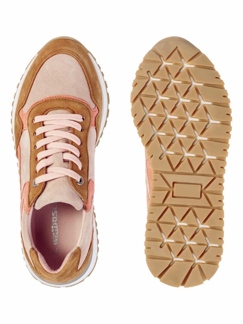 Soft Multicolor Sneaker Cognac/Beige