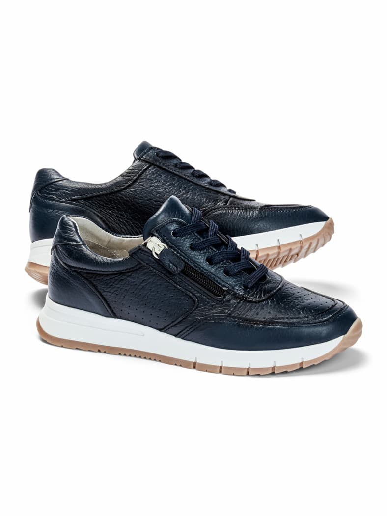 Hirschleder-Sneaker Marine
