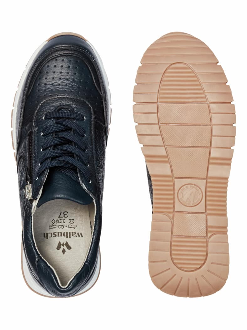 Hirschleder-Sneaker Marine