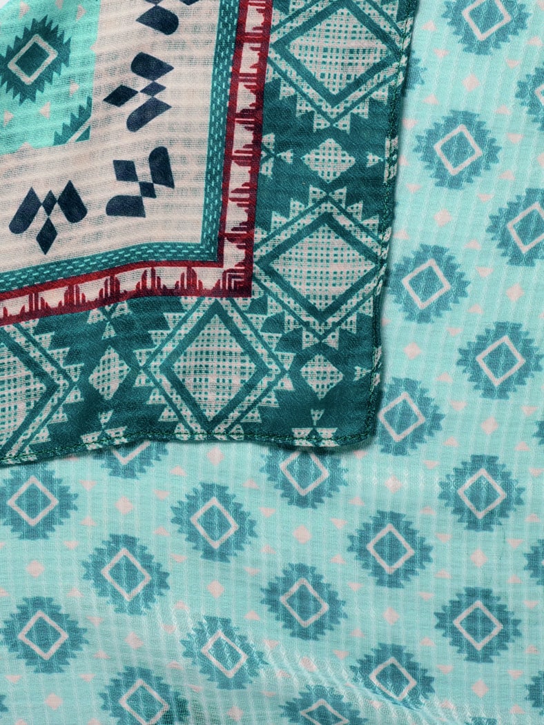 Tuch Minimal Flaschengrün