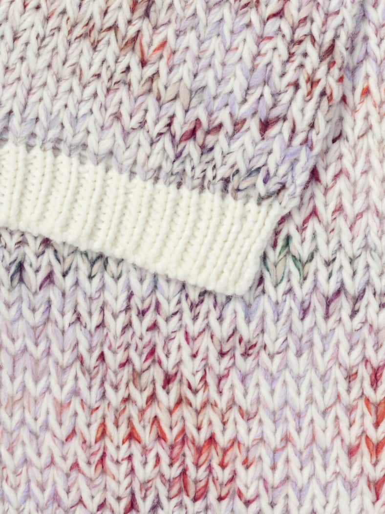 Strickschal Melange Offwhite