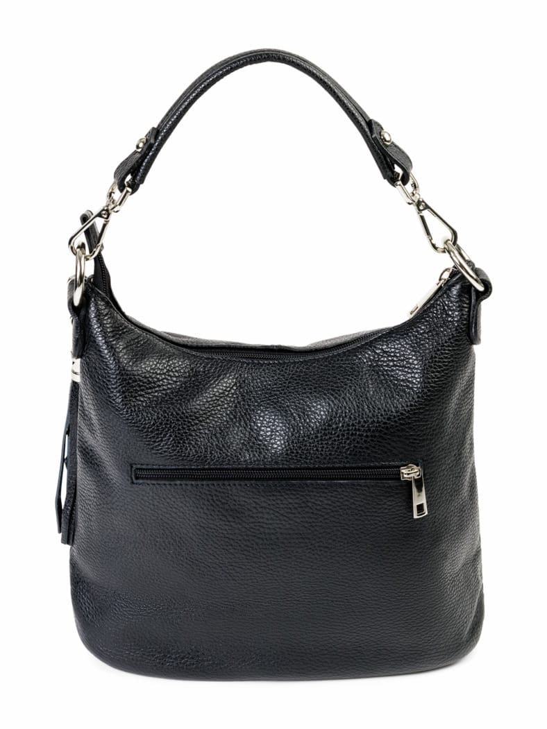 Leder-Handtasche Schwarz