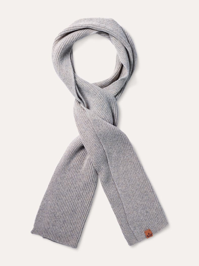 Strickschal Taupe Melange