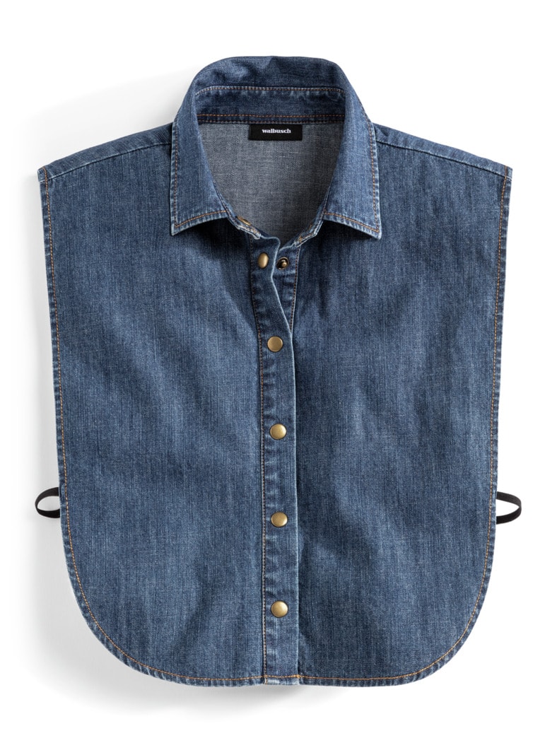 Bluseneinsatz Jeansblau