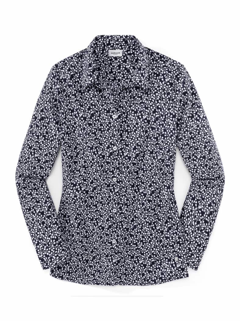 Extraglatt-Hemdbluse Everyday Minimal Marine