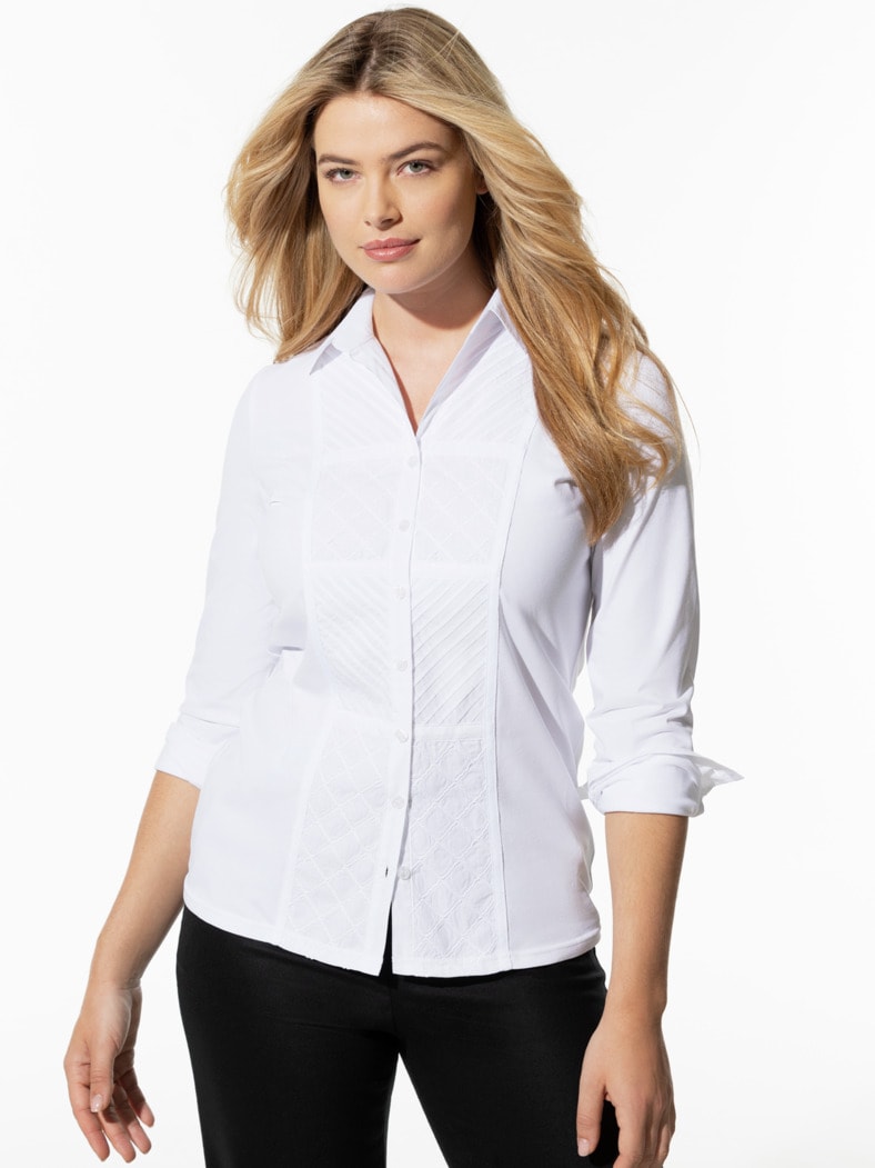 Stickerei Jersey-Bluse für Damen | Walbusch