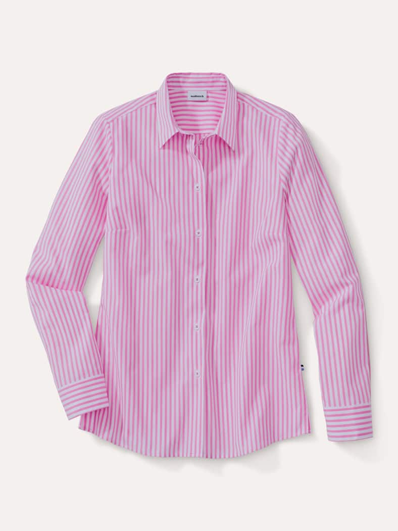 Baumwoll Bluse Perfect Match Streifen Malve