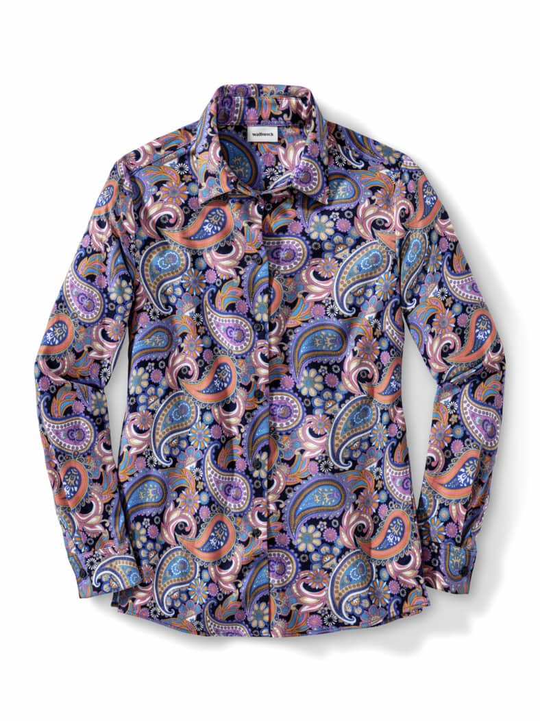 Thermoflanell-Hemdbluse Paisley Multicolor