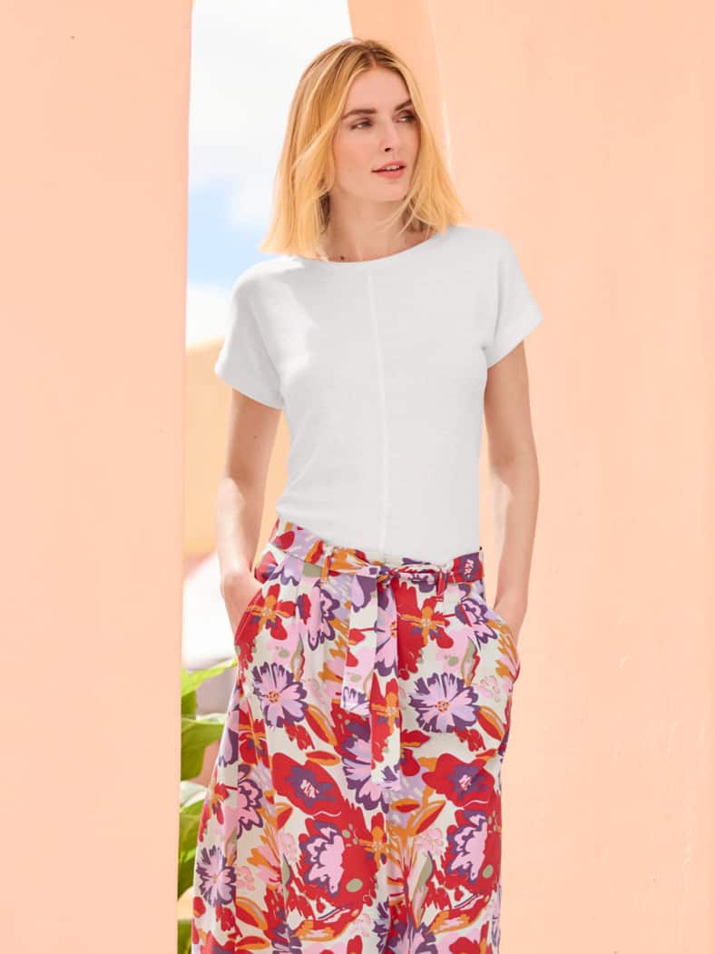 Outfit Kimonoshirt Leinenmix