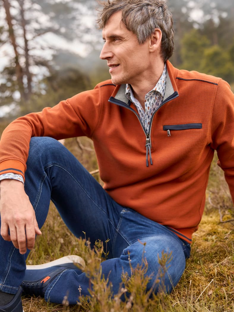 Outfit Easycare Struktur-Troyer Bicolor