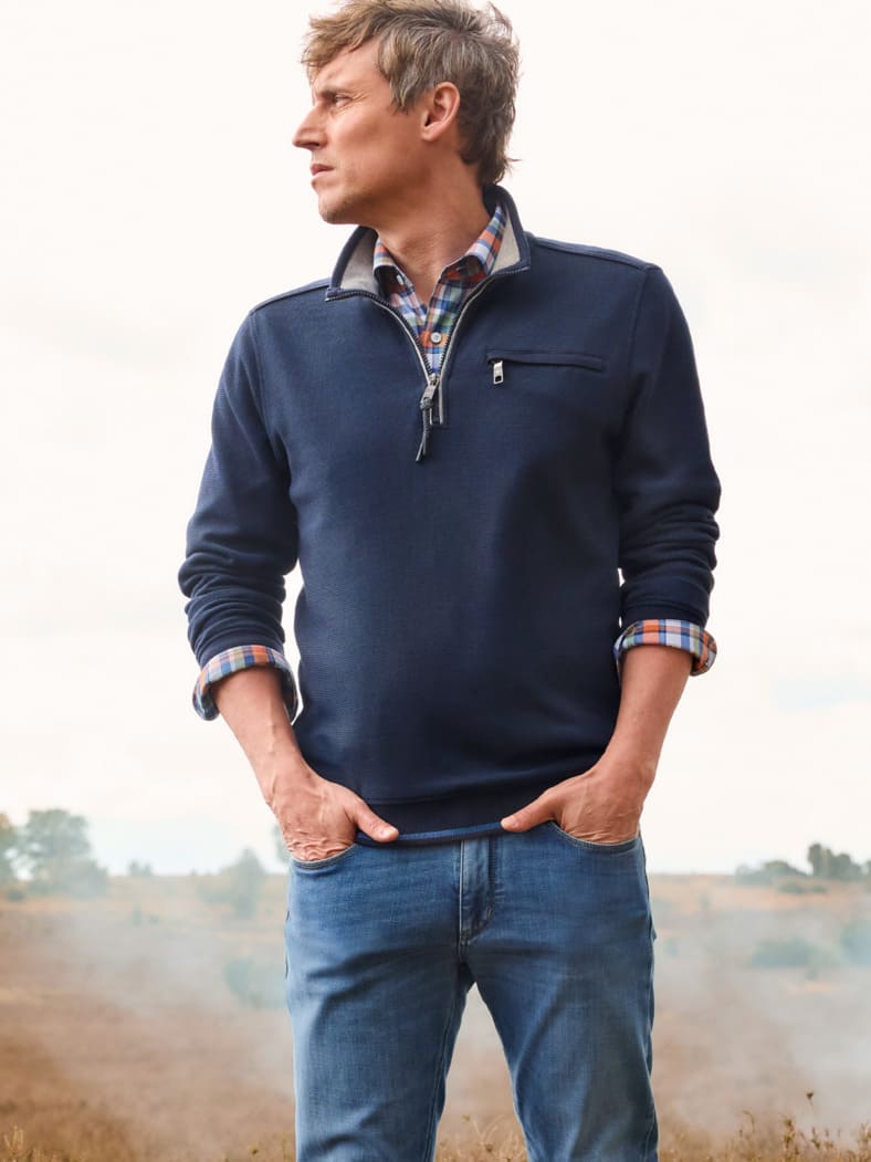 Outfit Easycare Struktur-Troyer Bicolor