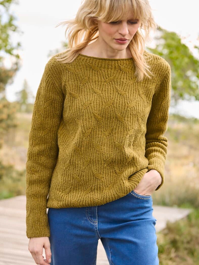 Outfit Baumwoll-Samt Pullover