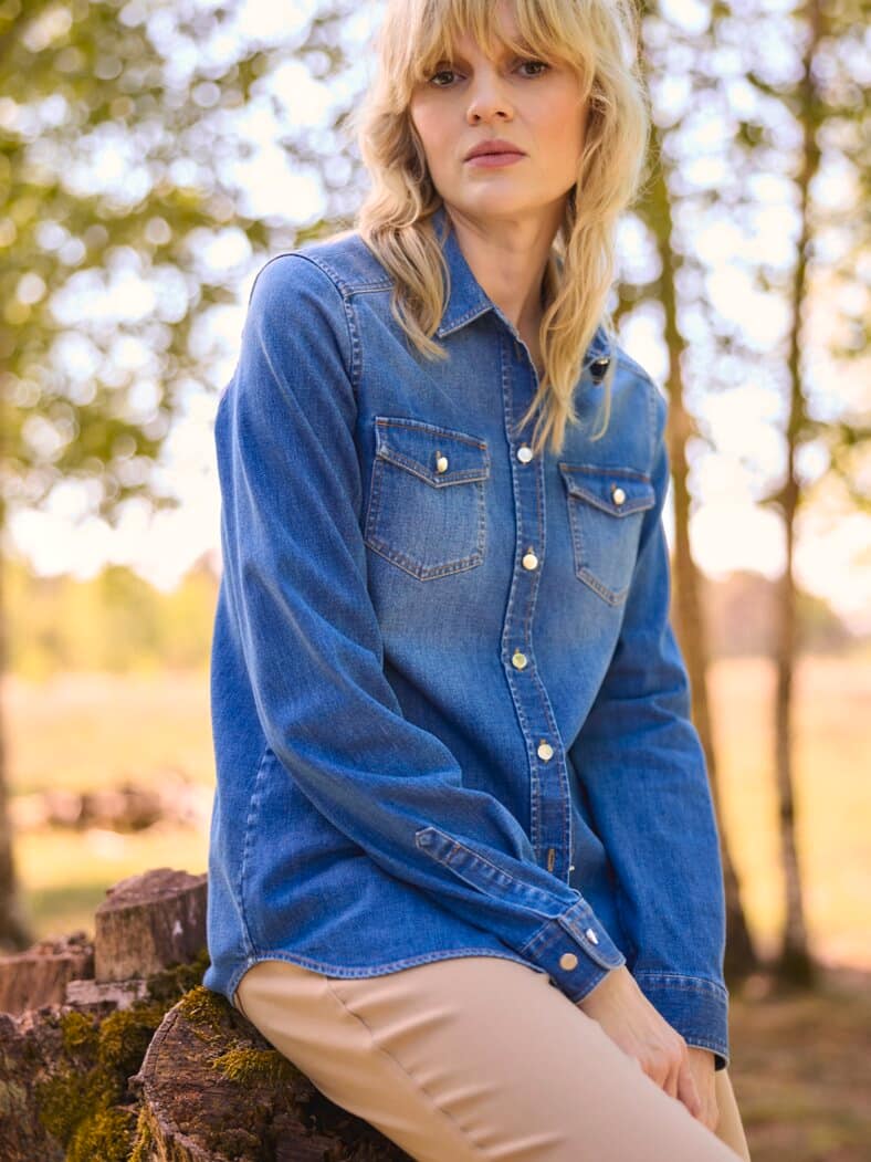 Outfit Power Stretch Jeansbluse