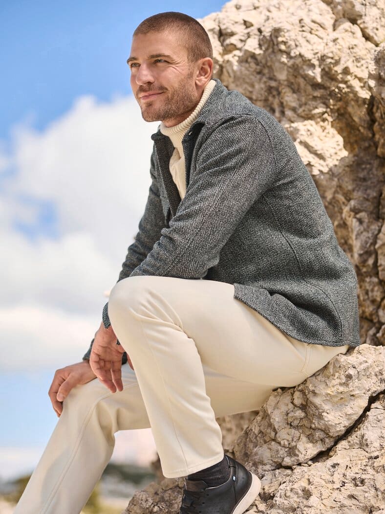 Outfit Hemd-Jacke Woll-Mix 