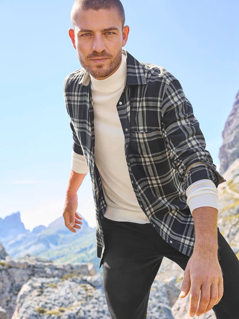 Outfit Luxus-Flanell Hemd