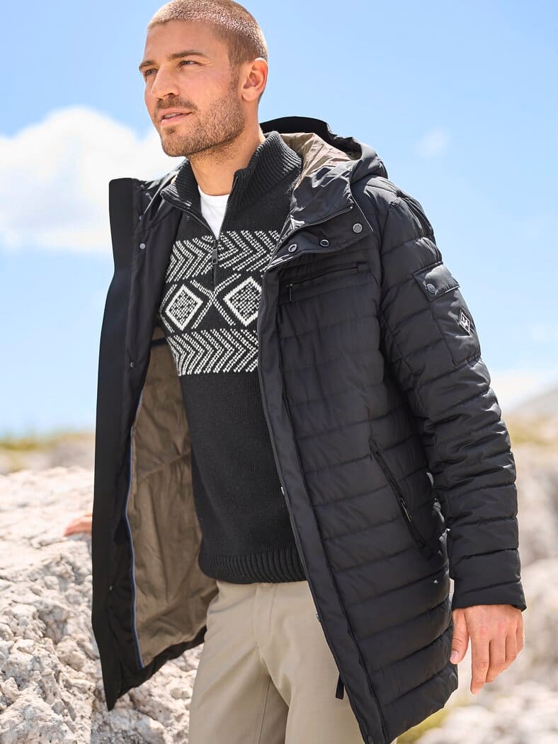 Outfit Leichtsteppmantel