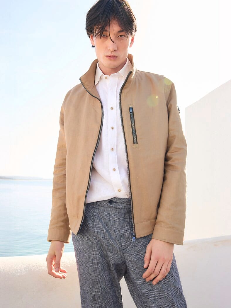 Outfit Leinenblouson Leicht und Luftig
