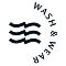 Schwarzes Logo mit drei vertikalen Streifen und gebogenem Text „Artists & Writers“ daneben auf weißem Hintergrund.