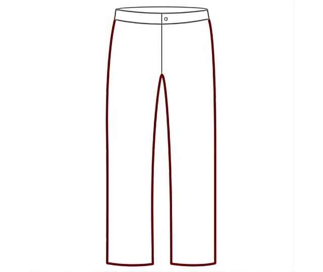 Illustration einer Jeans im Comfort Fit.